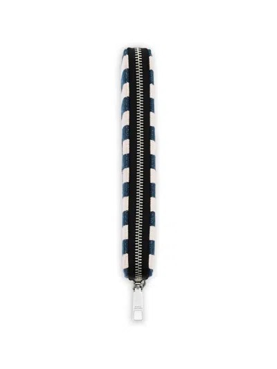 Marc Jacobs The Stripe Canvas Continental Wallet In Multi