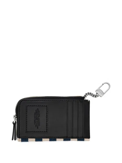 Marc Jacobs The Stripe Canvas Top Zip Wallet In Multi