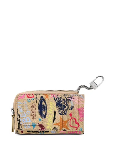 Marc Jacobs The Punk Scribble Top Zip Multi Wallet In Multi