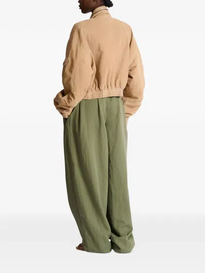 Balmain Suede Multi-pocket Utility Jacket In Brown