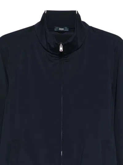 Herno Zip Sweatshirt In Blue