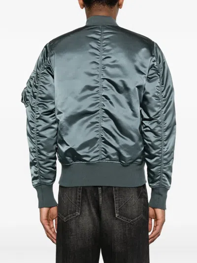 Alpha Industries Reversible Bomber Jacket In Blue