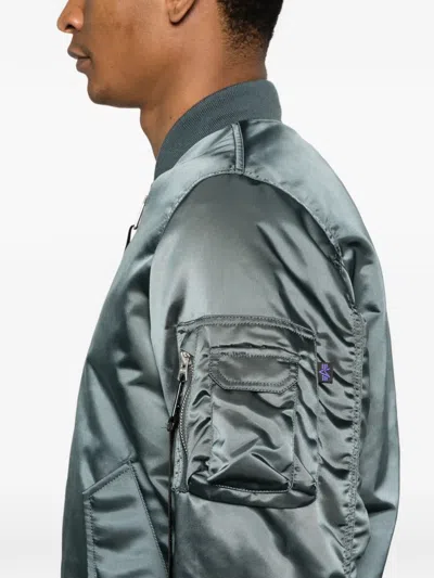 Alpha Industries Reversible Bomber Jacket In Blue