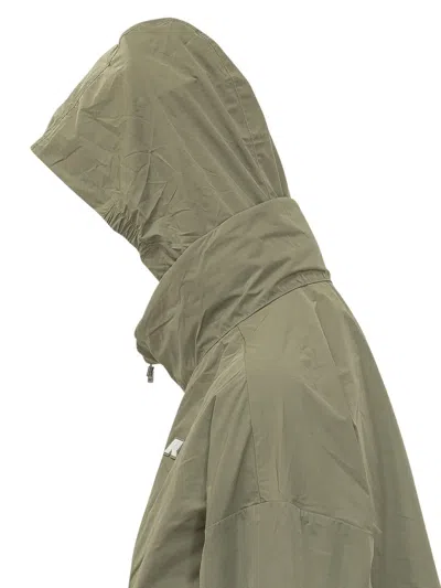 K-way Aubette Memory Touch Zip Jacket In Green