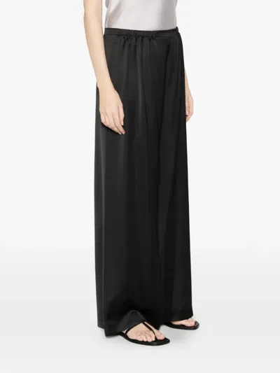 Imperial Elasticated Palazzo Pants In Black