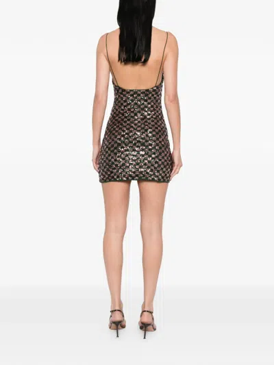 Oseree Sequin-pattern Mini Dress In Multi