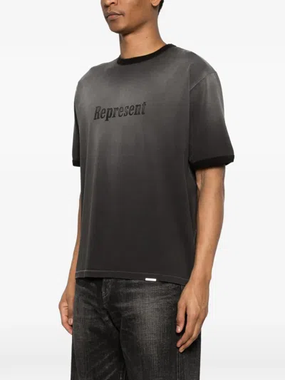 Represent Logo-detail T-shirt In Gray