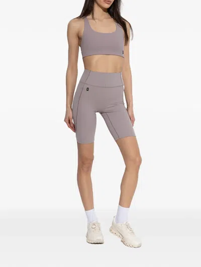 On Textured Drawstring Sneakers In White