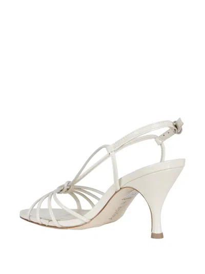 Aeyde Knotted Strap Pumps In White