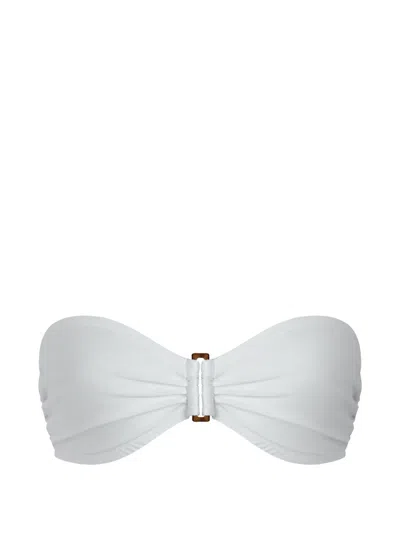 Vilebrequin Ring-detail Bandeau-style Bikini Top In White