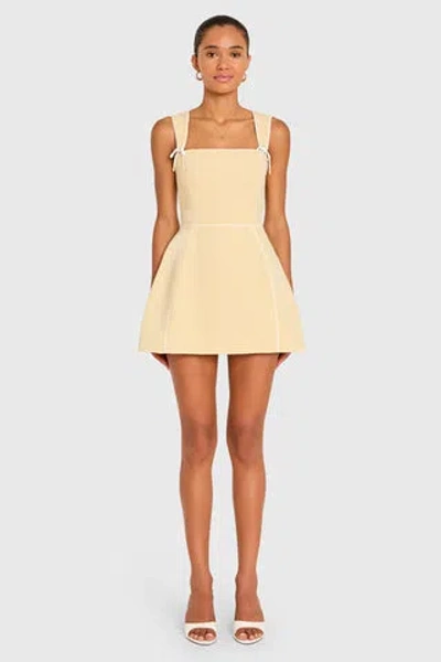Amanda Uprichard Baylee Romper In Gold