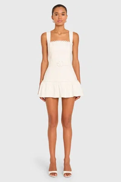 Amanda Uprichard Lena Romper In Stone