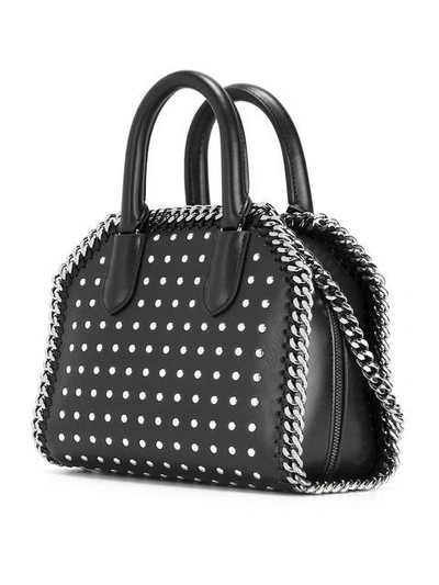 Shop Stella Mccartney Mini Studded Falabella Box Bag - Black