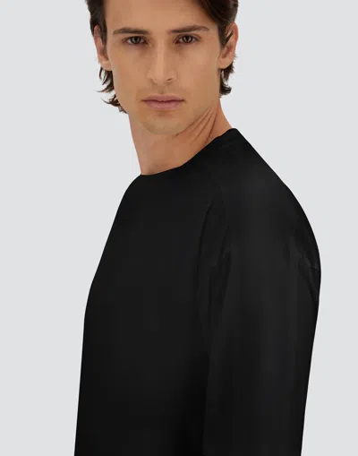 Herno T-shirt In Superfine Cotton Stretch And Light Scuba In Multi