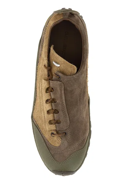 Our Legacy Gabe Suede Sneakers Round Toe Rubber Sole In Multi