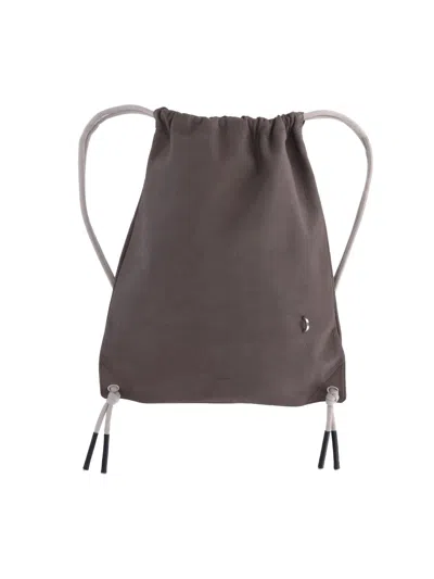 Rick Owens Backpacks Adjustable Straps Soft Rectangular Shape In Brown