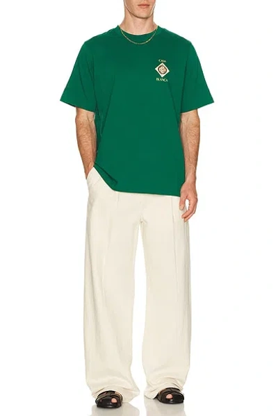 Casablanca Musique Ornate Ceiling Crewneck Short Sleeve Tshirt In Green
