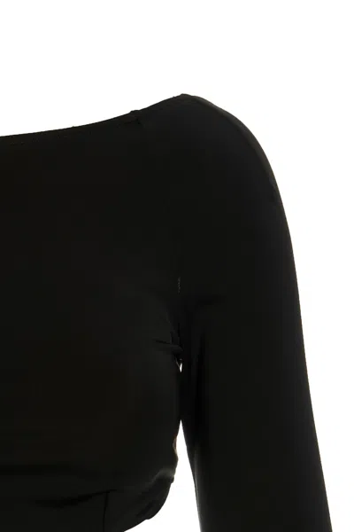 Pucci Open-back Crop Top In Black