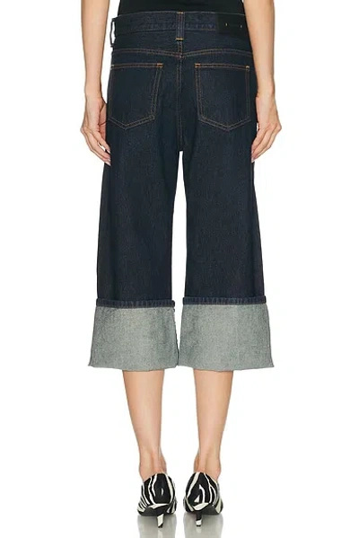 Khaite Boyle Cuffed Straight-leg Capri Jeans In Blue
