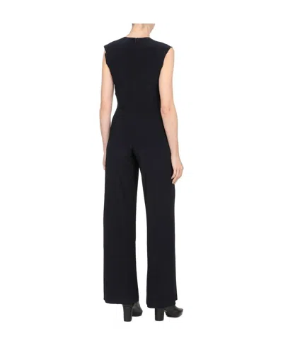 Norma Kamali Stretch Fabric Jumpsuit In Black
