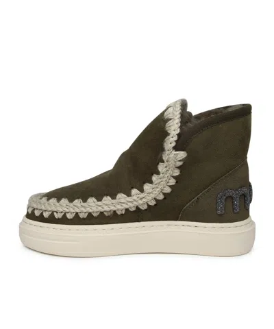 Mou Suture Short Boot In Brown