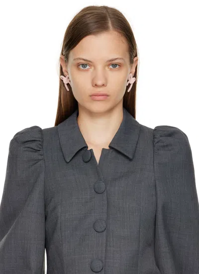 Shushu-tong Bow Earrings In Pattern