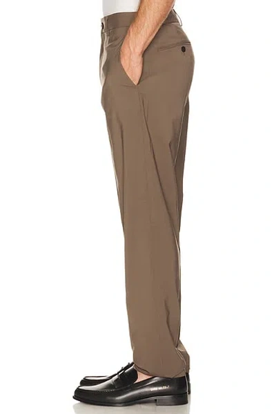 Theory Motion Wool Curtis Pant In Brown