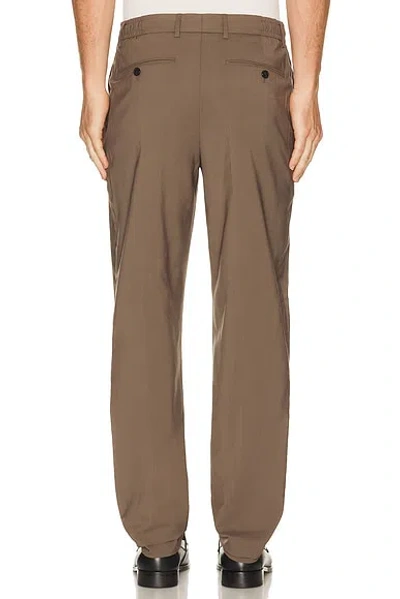 Theory Motion Wool Curtis Pant In Brown