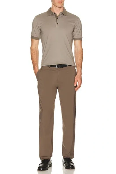 Theory Motion Wool Curtis Pant In Brown