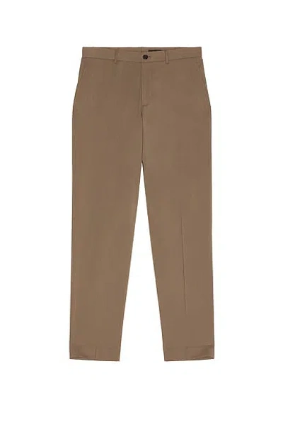Theory Motion Wool Curtis Pant In Brown