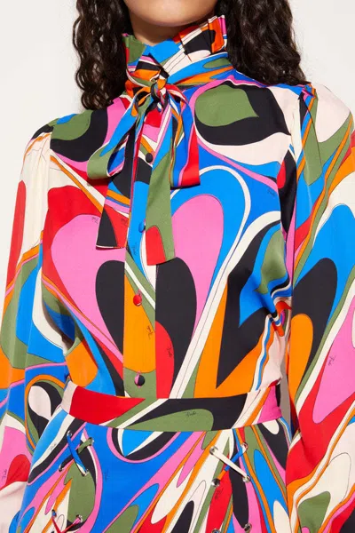 Pucci Onde-print Shirt In Multi