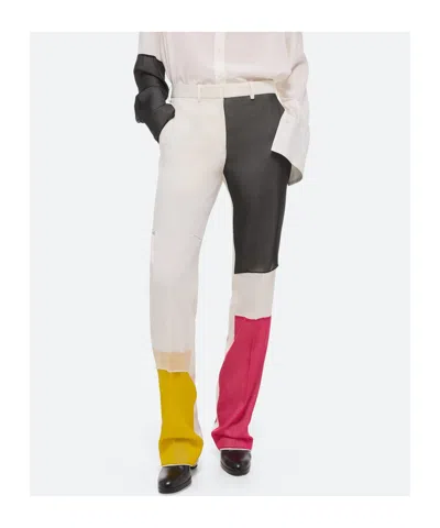 Helmut Lang Patchwork Car Trousers In Multi