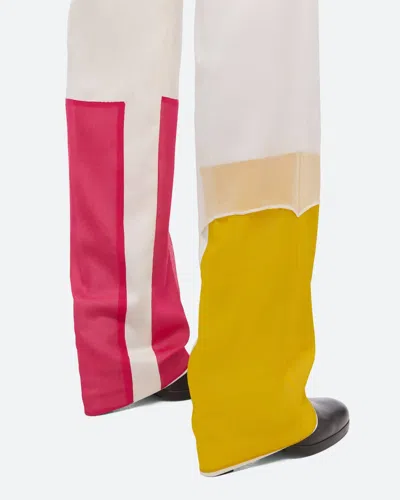 Helmut Lang Patchwork Car Trousers In Multi
