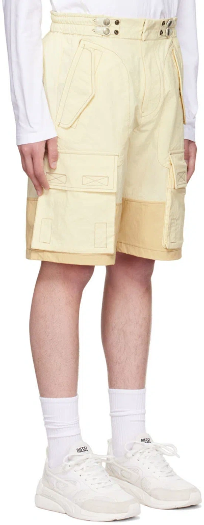 Diesel Panelled Multi-pocket Cargo Shorts In Neutral