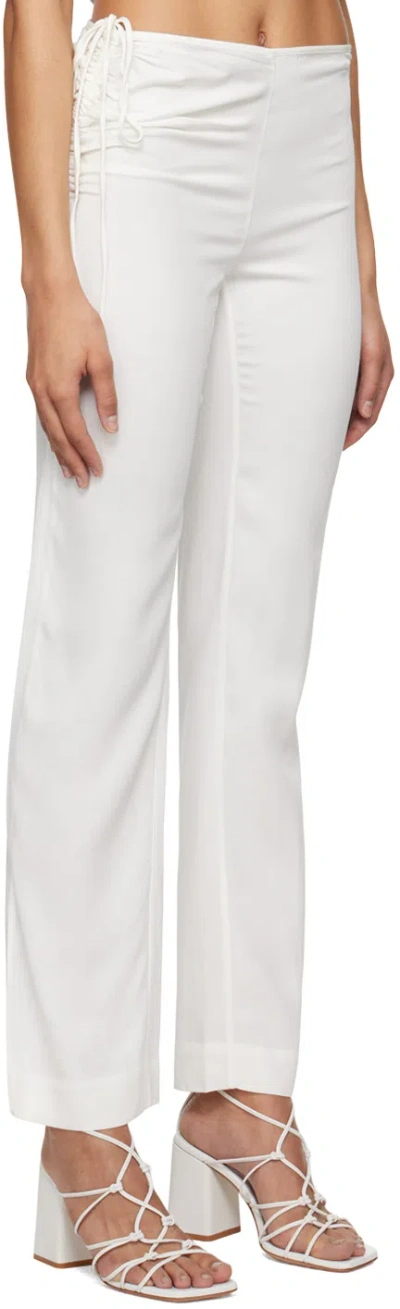 Christopher Esber Lace-up Casual Pants In Multi