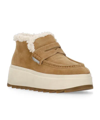 Ash Flat Ankle Boots In Brown