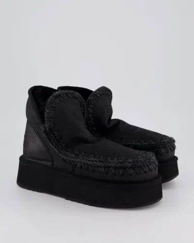Mou Eskimo Platform Boots In Black