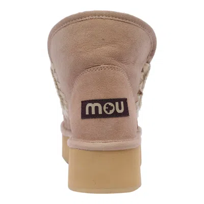 Mou Platform Ankle Boots In Brown