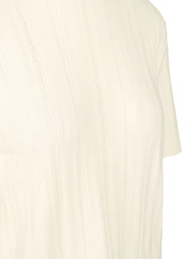 Filippa K Braid Knit T-shirt In Neutral