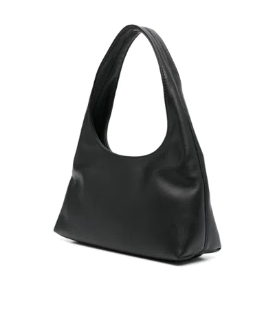 A.p.c. Women Black Synthetic Leather Small Ninon Shoulder Bag
