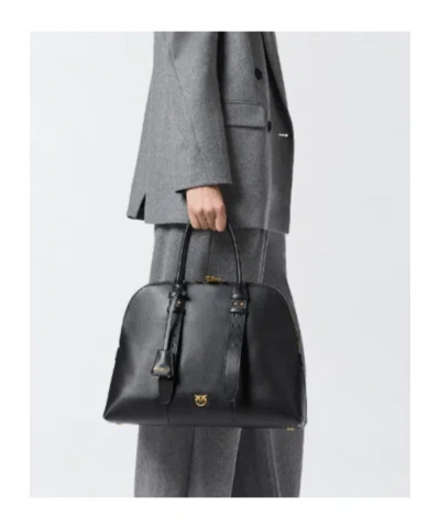 Pinko Escape Maxi Handbag In Black