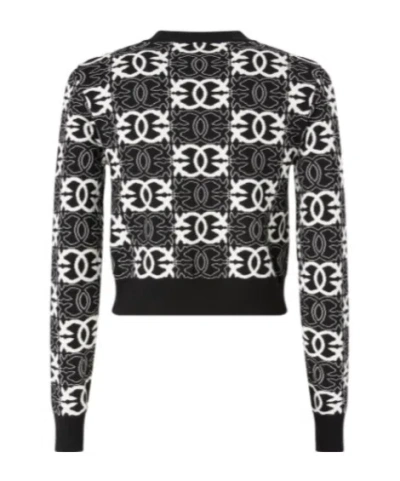 Pinko Geometric-pattern Sweater In Multi