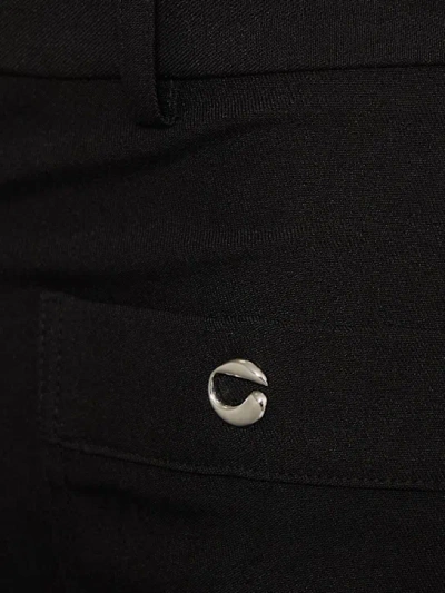 Coperni Flared Casual Pants In Black