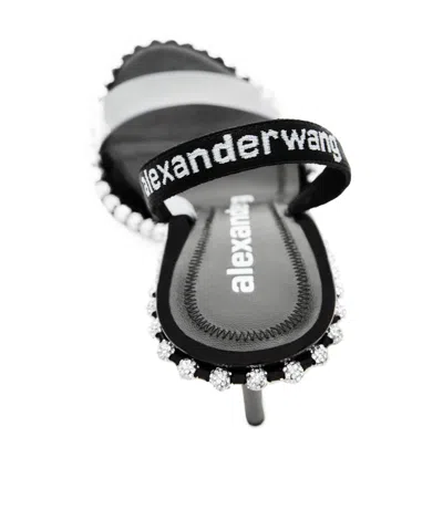 Alexander Wang 105mm Nova Rhinestone-embellished Heeled Pumps In Black