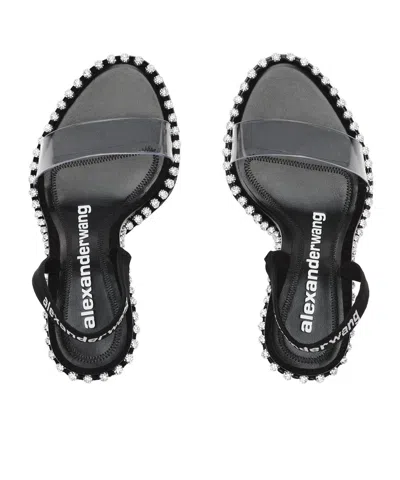 Alexander Wang 105mm Nova Rhinestone-embellished Heeled Pumps In Black