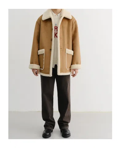 Dunst Reversible Shearling Jacket In Brown