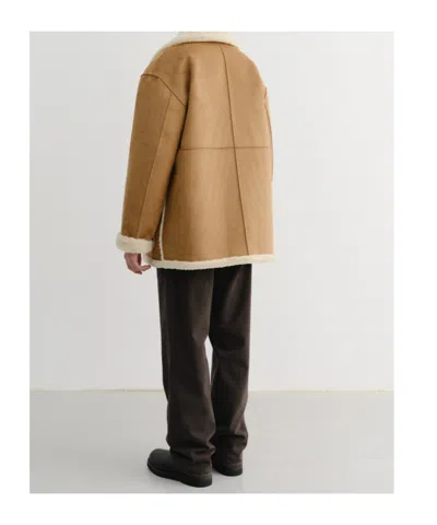 Dunst Reversible Shearling Jacket In Brown