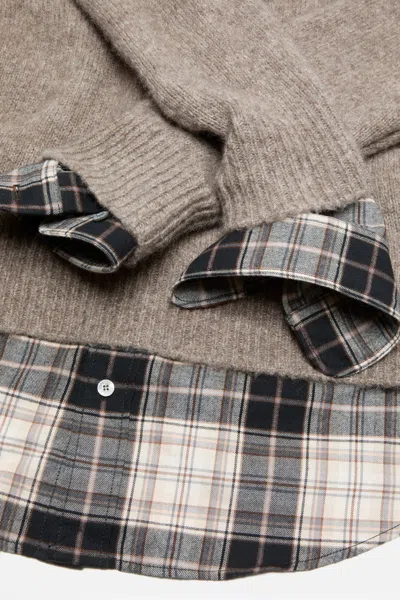 Acne Studios Wool Sweatshirt In Gray