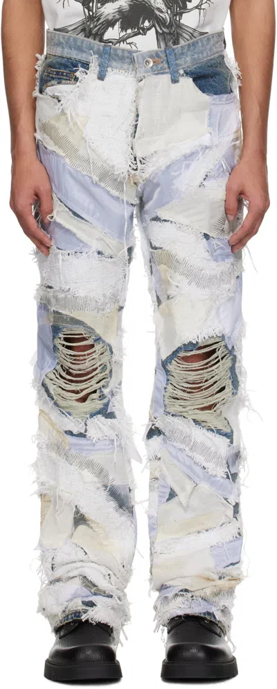 Who Decides War Beach Sand Patchwork Jeans In Multi