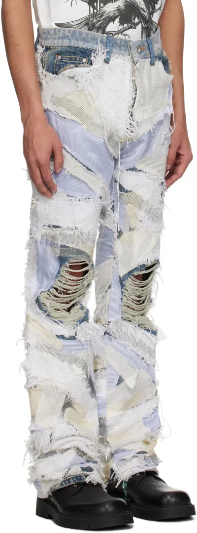 Who Decides War Beach Sand Patchwork Jeans In Multi